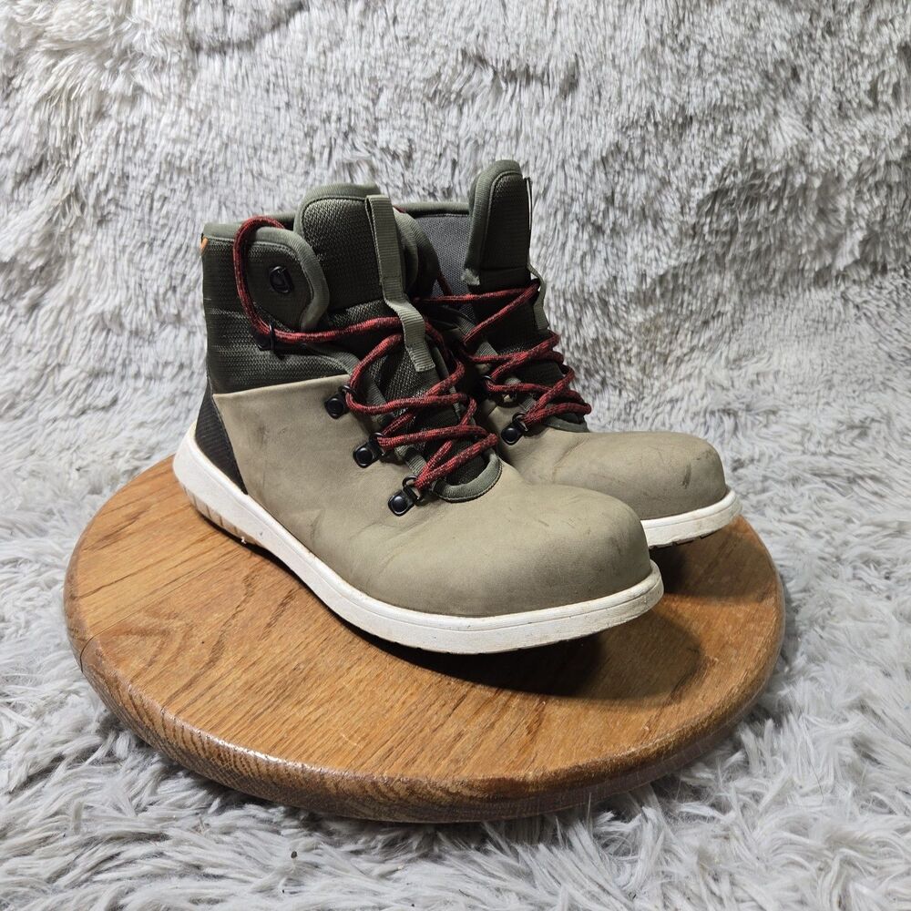 BOGS Womens Cypress Lace Safety Toe Work Boot Loden Green 8.5 EU 39.5